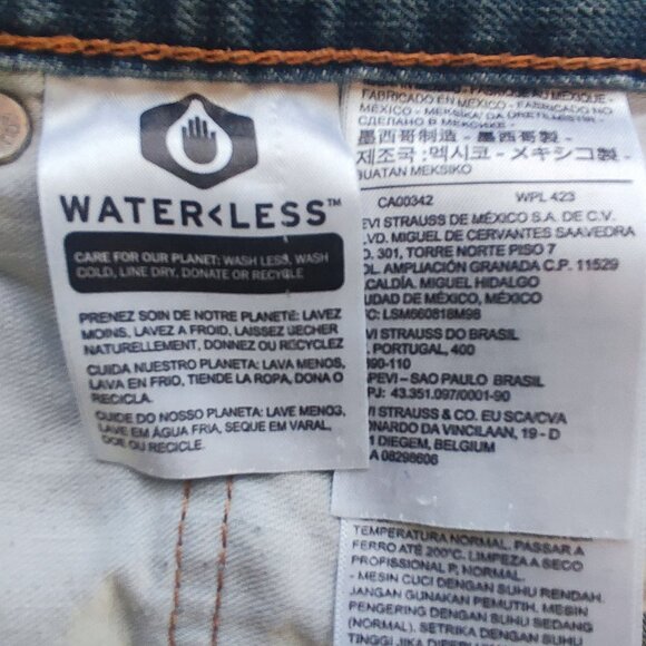 Levi's 559 regular washed blue jeans men's size 38x32 - Picture 7 of 9